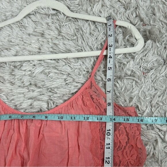 Free People Intimately Free Lace Trim Coral Cami Top - Picture 11 of 12